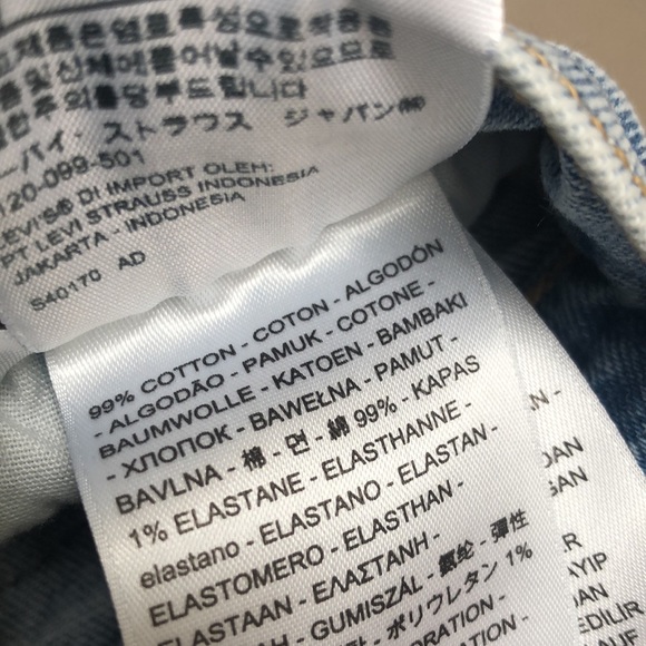 Levi’s 501’s denim button fly size 24 - Picture 7 of 7